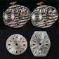 Cufflinks (Crowned Medium Size Diamond) Rotary. Exact pair, each inscribed "Swiss 17 Jewels"